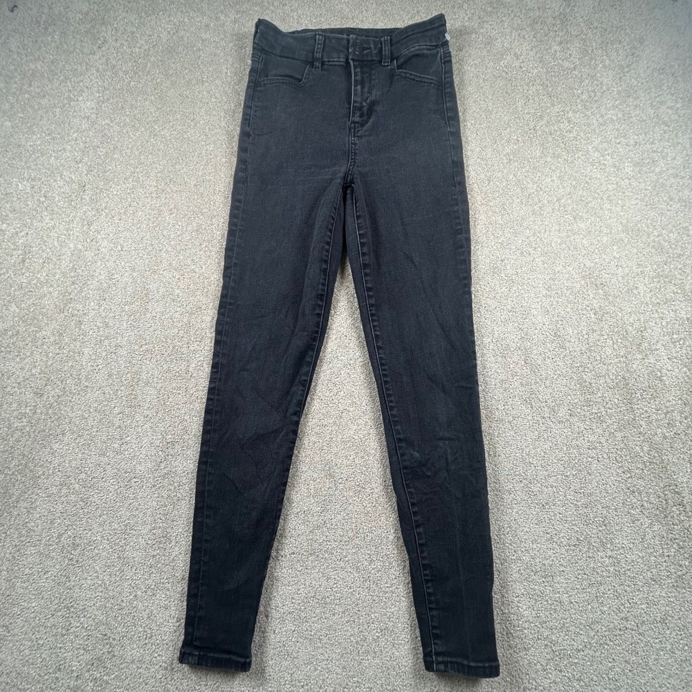 American Eagle High Rise Jegging Womens 4 Regular Black Real Good Skinny Jeans